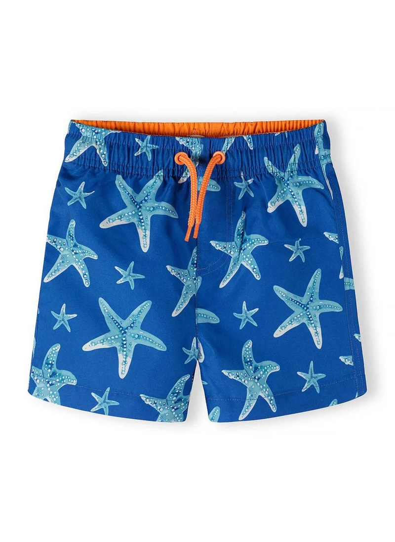 MINOTI Boys royal blue swimming shorts starfish print